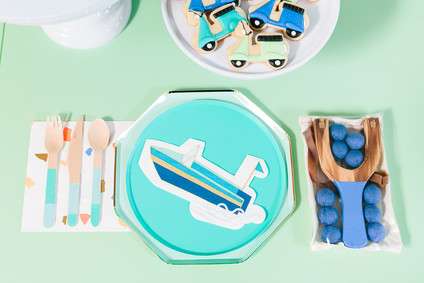 Modern city-themed boy's birthday party ideas