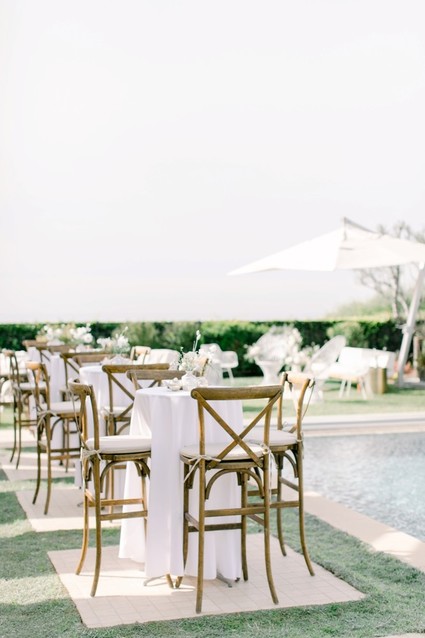 All white winter bridal shower for a destination wedding in Mexico