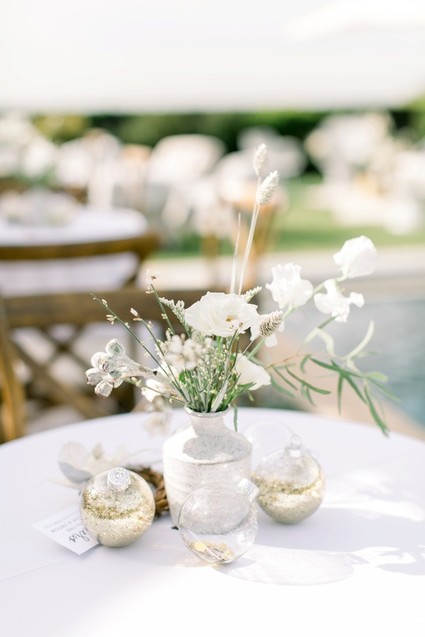 All white winter bridal shower for a destination wedding in Mexico