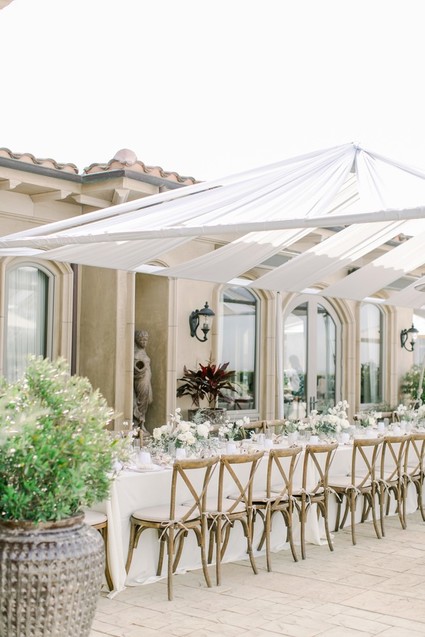 All white winter bridal shower for a destination wedding in Mexico