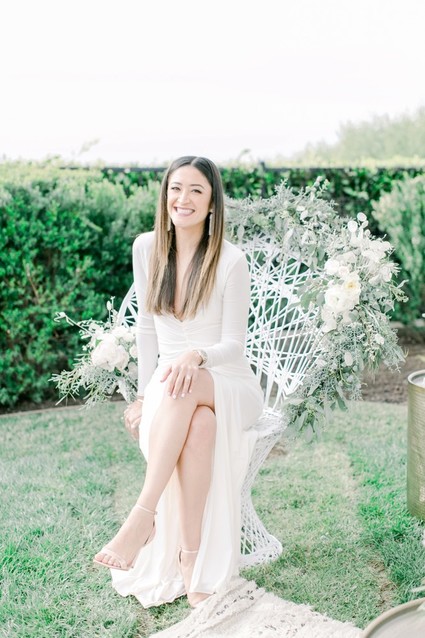 All white winter bridal shower for a destination wedding in Mexico