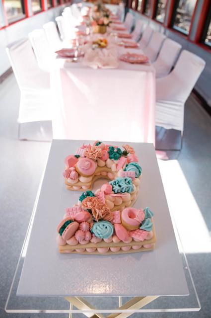 Vintage French travel-themed 2nd birthday party at Travel Town in Griffith Park