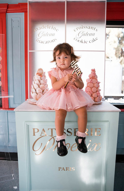 Vintage French travel-themed 2nd birthday party at Travel Town in Griffith Park