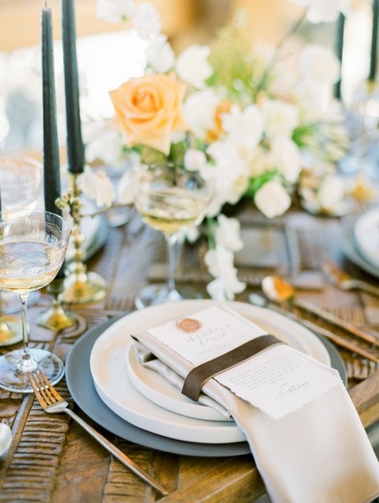 Luxe winter Rocky Mountain ranch wedding Inspiration