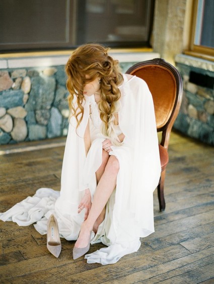 Luxe winter Rocky Mountain ranch wedding Inspiration