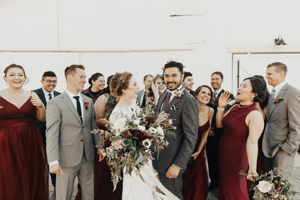Rustic boho Kansas City barn wedding