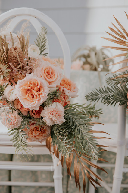 Spring 2019 wedding trend alert: pale mint and blush seaside editorial Inspiration
