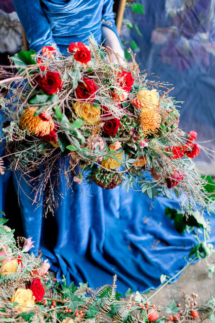 Ornate romantic British wedding editorial inspired by The Legend of Briar Rose