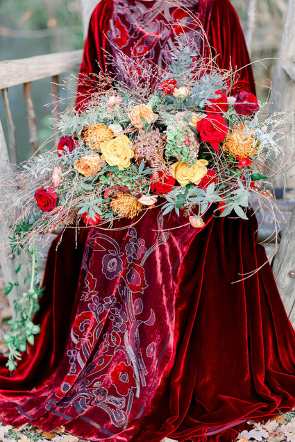 Ornate romantic British wedding editorial inspired by The Legend of Briar Rose Inspiration