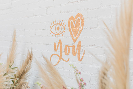 Eye Love You boho kids Valentine's Day party