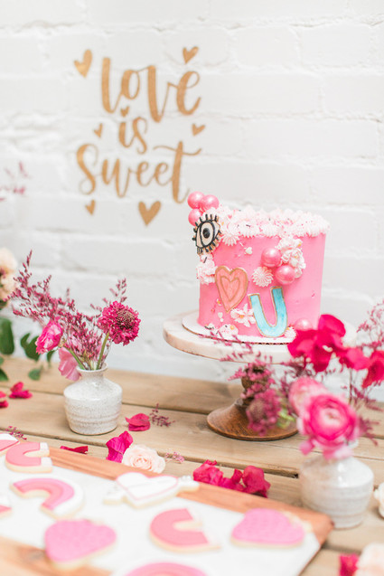 Eye Love You boho kids Valentine's Day party