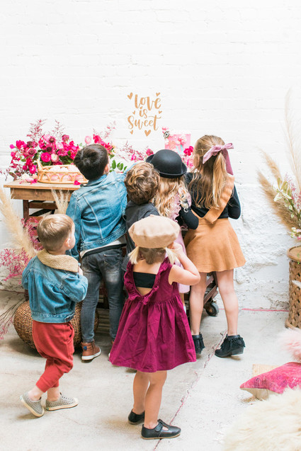 Eye Love You boho kids Valentine's Day party