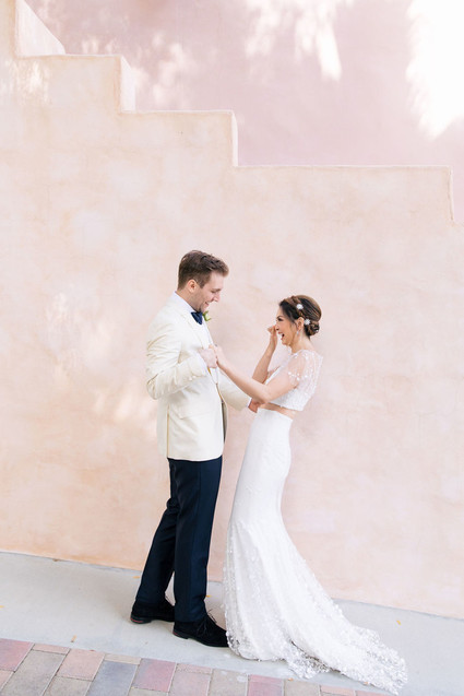 Modern blushy Palm Springs wedding at Colony 29 Inspiration