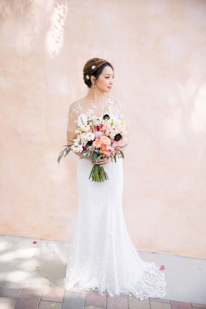 Blush bridal portraits