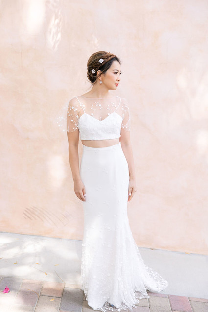 Blush bridal portraits