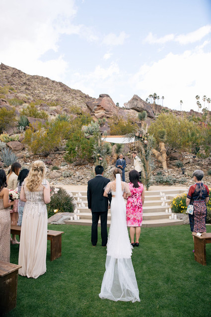 Modern blushy Palm Springs wedding at Colony 29 Inspiration