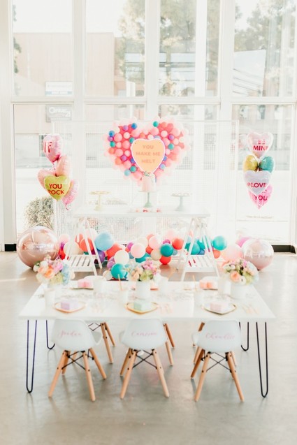 Pastel and gold Valentine's Day party