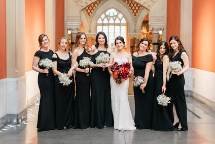 modern winter art gallery wedding in Philadelphia Inspiration