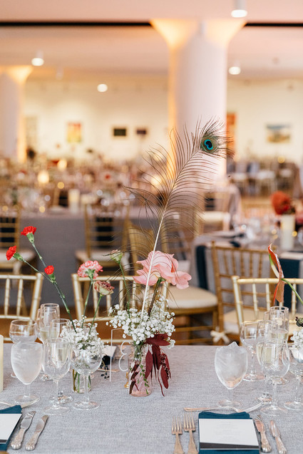 modern winter art gallery wedding in Philadelphia Inspiration