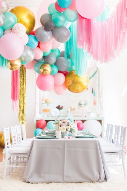 A kitty cat second birthday party with the most incredibly fun decor Inspiration