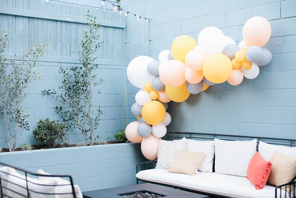 Spring backyard gender neutral baby shower