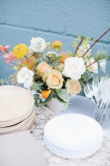 Spring backyard gender neutral baby shower