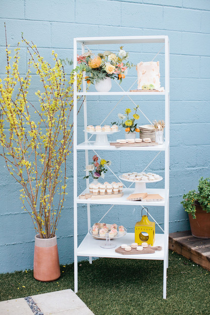 Spring backyard gender neutral baby shower