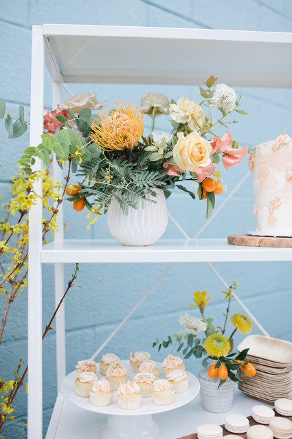 Spring backyard gender neutral baby shower