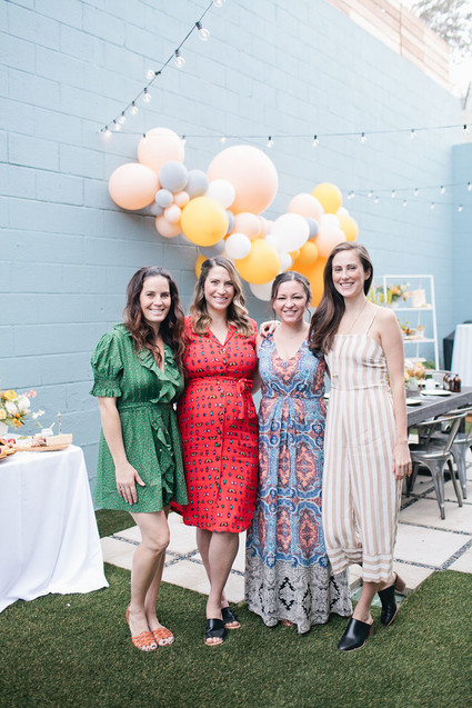 Spring backyard gender neutral baby shower