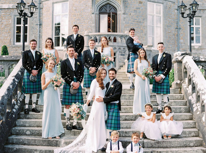 This Scottish wedding in an Irish Castle makes tartan look extra chic