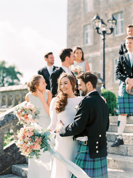 This Scottish wedding in an Irish Castle makes tartan look extra chic
