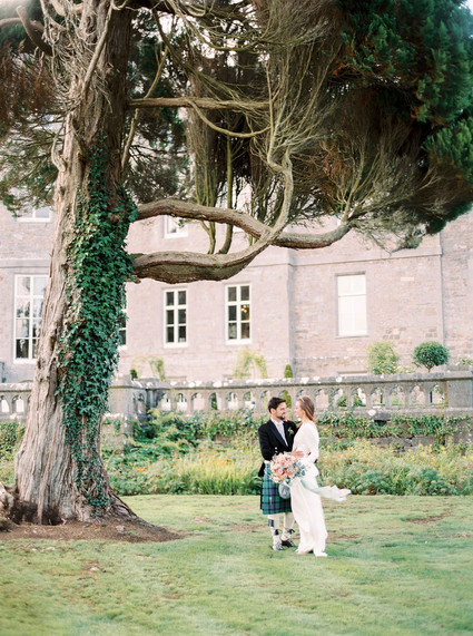 This Scottish wedding in an Irish Castle makes tartan look extra chic