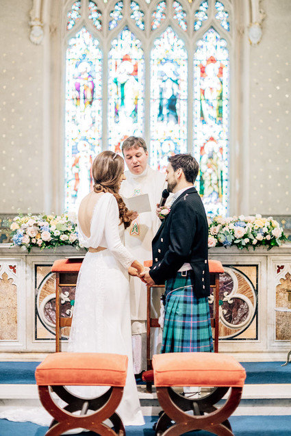 This Scottish wedding in an Irish Castle makes tartan look extra chic