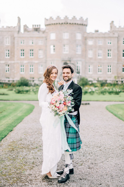 This Scottish wedding in an Irish Castle makes tartan look extra chic