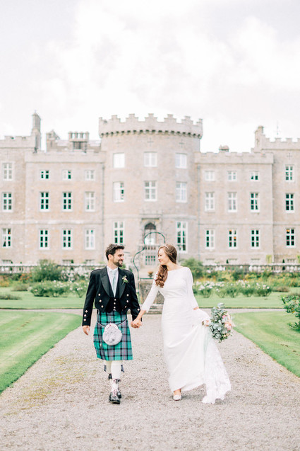 This Scottish wedding in an Irish Castle makes tartan look extra chic