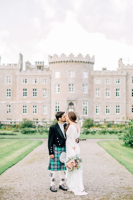 This Scottish wedding in an Irish Castle makes tartan look extra chic