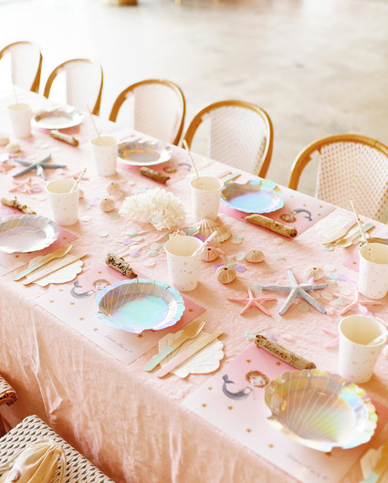 Pastel mermaid party at Festoon LA