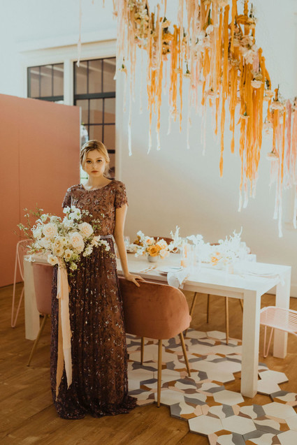 Modern wedding dress style