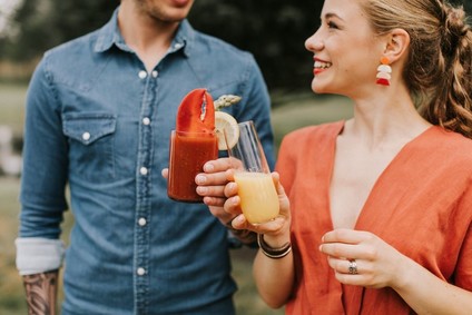 whimsical sunrise glamping elopement in Maine
