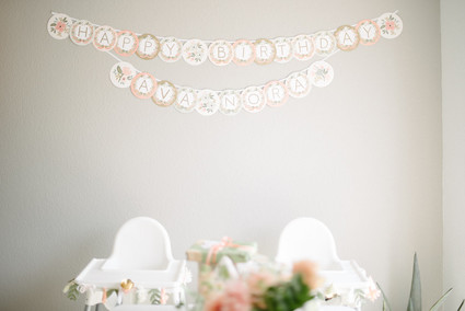 How to host and plan a sweet thoughtful pastel birthday party at home for twins