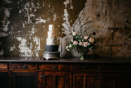 Moody winter Degas-inspired wedding design