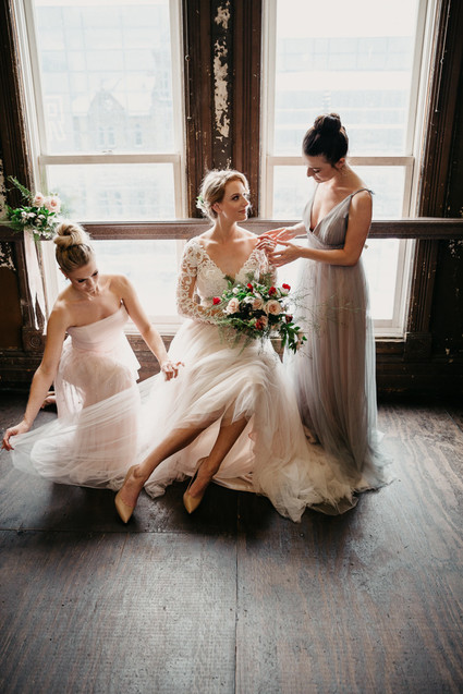 Moody winter Degas-inspired wedding design