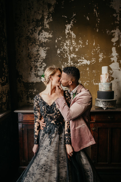 Moody winter Degas-inspired wedding design