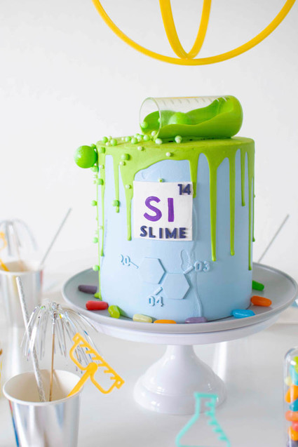 Modern mad scientist themed birthday party ideas