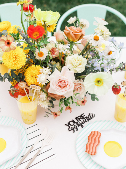 Breakfast themed birthday party for kids