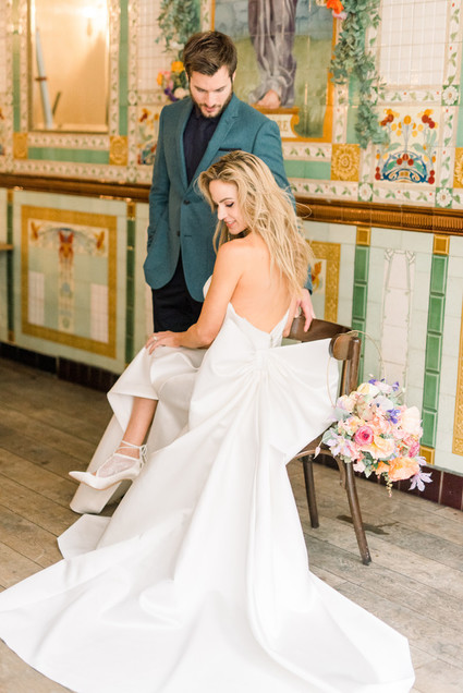 How to elope in Paris in the spring, at the most beautiful Art Nouveau cafe