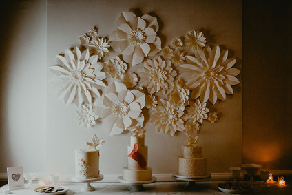 Whimsical stylish wedding in a Brooklyn brownstone