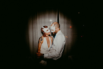 Whimsical stylish wedding in a Brooklyn brownstone