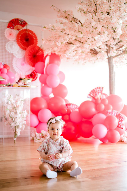 Cherry blossom 1st birthday party Inspiration