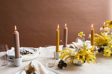 Modern mauve and yellow wedding palette and bridal inspo Inspiration